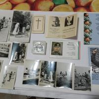 collezione Mussolini foto santini medaglia 