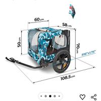 rimorchio richiudibile x cani