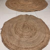 Tappeti rotindi in juta