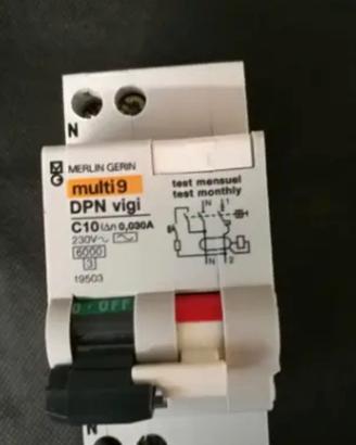 differenziale magnetotermico 10A 2 poli 6KA