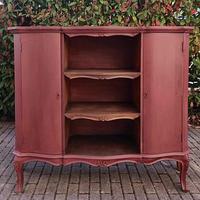 Credenza provenzale rosso vinaccia mobile borgogna