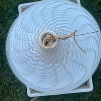 Lampadario  in vetro  di murano a campana