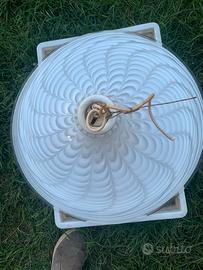 Lampadario  in vetro  di murano a campana