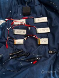 Kit completo batterie ricaricabili Li-Po 3.7V