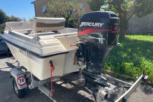 Carrello  Motore Mercury 4 tempi Barca Gobbi