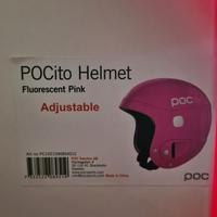 Casco sci POCito fluorescent pink