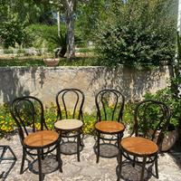 Sedie Tonet con seduta in paglia di Vienna