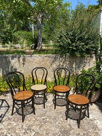 Sedie Tonet con seduta in paglia di Vienna