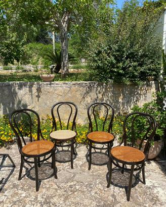 Sedie Tonet con seduta in paglia di Vienna