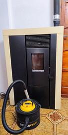 Stufa a pellet Elledi modello Flatty (piatta)