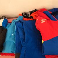 abbigliamento sci completo 8 e 10 anni