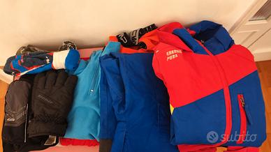 abbigliamento sci completo 8 e 10 anni