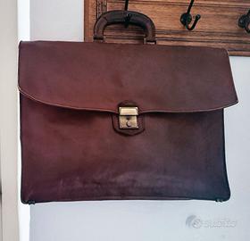 Cartella artigianale in cuoio