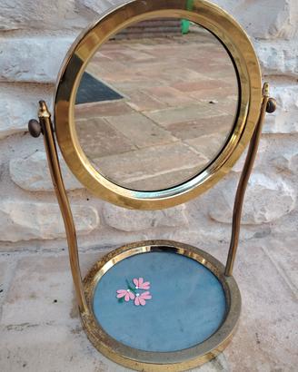 specchio basculante inottone massiccio