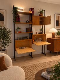 Libreria modulare vintage svedese anni 60