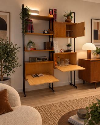 Libreria modulare vintage svedese anni 60