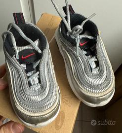 Nike Silver Little Air Max '97 - misura 19,5