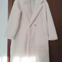 Cappotto Giacca lungo Teddy Bianco Orsetto 