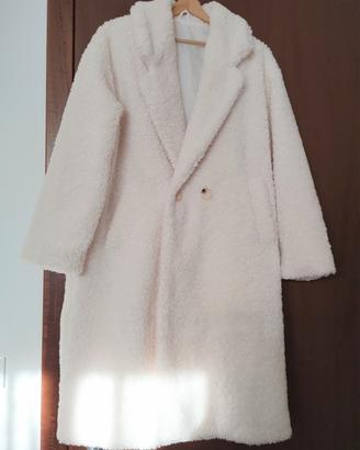 Cappotto Giacca Teddy Bianco Orsetto