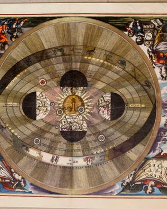Stampa di pregio di Scenographia Systematis Copern