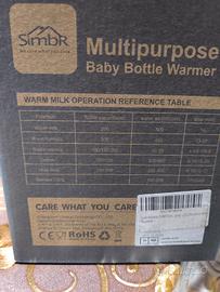 sterilizzatore e scalda biberon mai usato