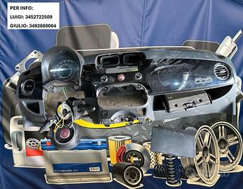 CRUSCOTTO COMPLETO FIAT 500 – AIRBAG + CONTACHILOM