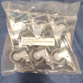 Ruote diametro 50 supporto rotante con freno