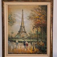 Quadro Olio su Tela - Parigi Torre Eiffel  Burnett