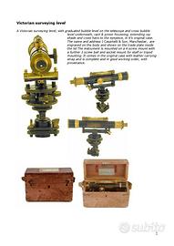 Livello topogafico da miniera, teodolite, antico