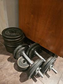 set pesi con panca