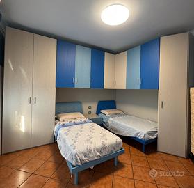 Cameretta con armadio ad L