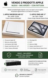 1. APPLE MACBOOK AIR 15
2. APPLE IPAD AIR 11"