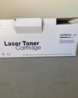 Toner nero compatibile HP e Canon Cartuccia nuova
