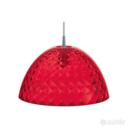 Lampadario koziol Stella M rosso trasparente