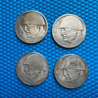 Lotto 4 medaglie commemorative 20 Lire Mussolini