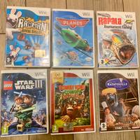 Lotto giochi WII con Donkey, Planes, Lego, Rayman