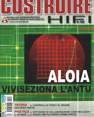 Rivista COSTRUIRE HIFI N. 189