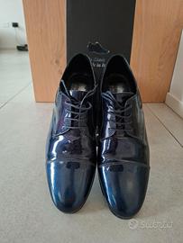 Scarpe da cerimonia blu diamante