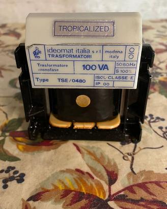 Trasformatore 100va PRI 0 -230V-380V SEC.24v-0-24v