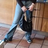 Borsa Borbonese originale in pelle nera