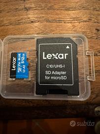 Lexar micro SD 512 gb pari al nuovo