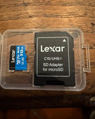 Lexar micro SD 512 gb pari al nuovo