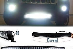 Barra Led Curva 6000K Jeep Fuoristrada Off-Road