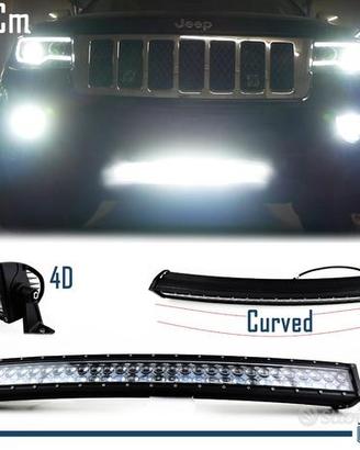 Barra Led Curva 6000K Jeep Fuoristrada Off-Road