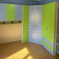 Cameretta completa angolare con Letto a Soppalco