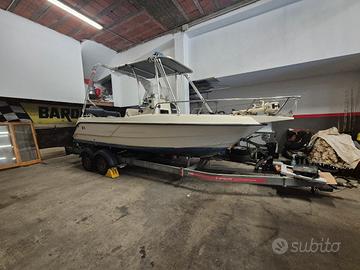 barca open 670 solo scafo