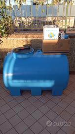 Serbatoio acqua 500 litri con motore e pompa