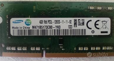 RAM DDR3 sodimm 4 + 4gb