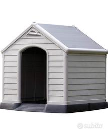 Cuccia per cane da esterno grigia