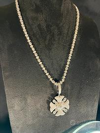 Set Tennis Argento e moissanite colore D VVS1✅